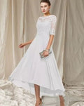 Paula – Elegantes Rundhalskleid mit kurzen Ärmeln für einen luxuriösen Look