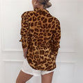 Hanna – Bluse mit Umlegekragen und Leopardenmuster und langen Ärmeln