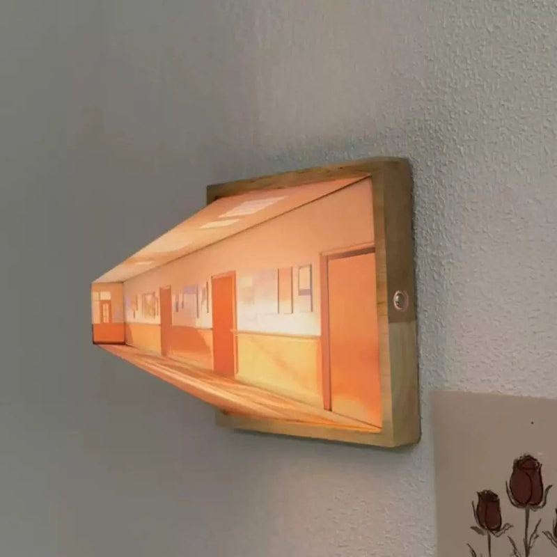 ArtLume - Wandmontiertes Mallicht im 3D Stil mit optischem Effekt und LED Leuchten