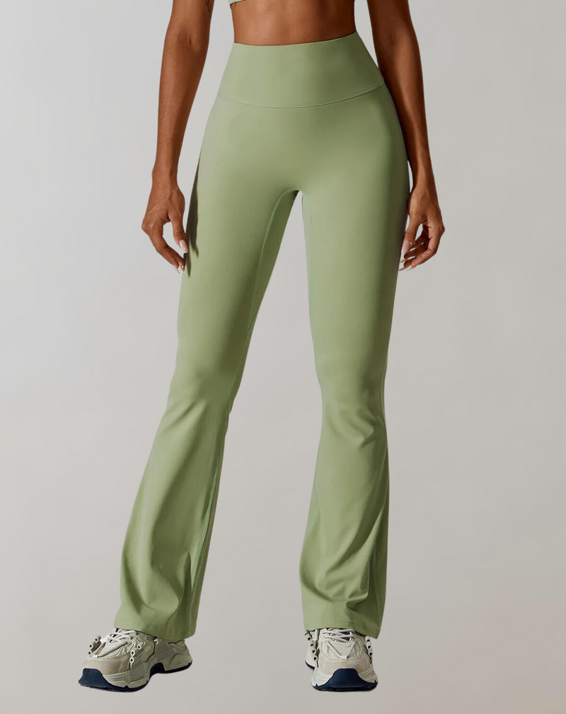 Doris – Leggings mit hoher Taille und weitem Bein für Komfort und Stil