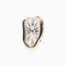 TimeDrip – Dekorative Schmelzuhr mit geräuschlosem Uhrwerk für Regal oder Tischaufsteller