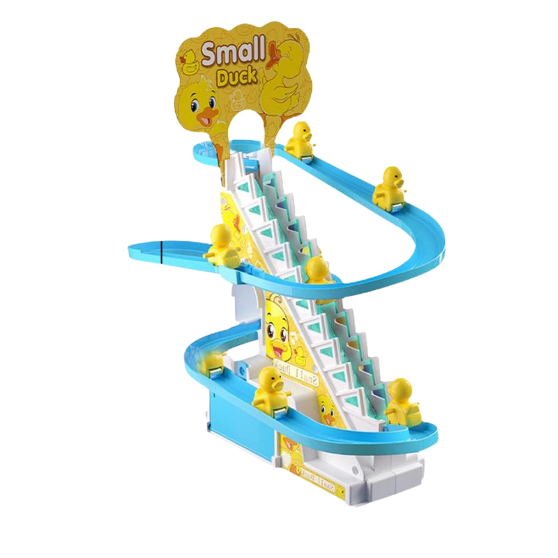 DuckRush – Musikalisches Entenrutschenspielzeug mit Klettertreppe und Leuchtbahn