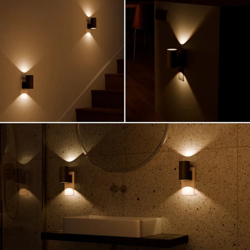 AuraLume - LED Wandleuchte mit einstellbarer Helligkeit und Fernbedienung