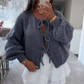 Emilia – Warme Langarm Strickjacke mit lockerer Passform und Rundhalsausschnitt