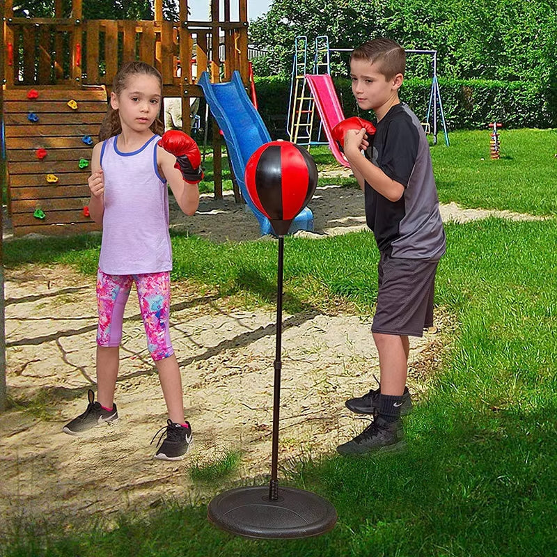 PunchPro – Verstellbarer Boxsack mit Handschuhen und stabilem Standfuß