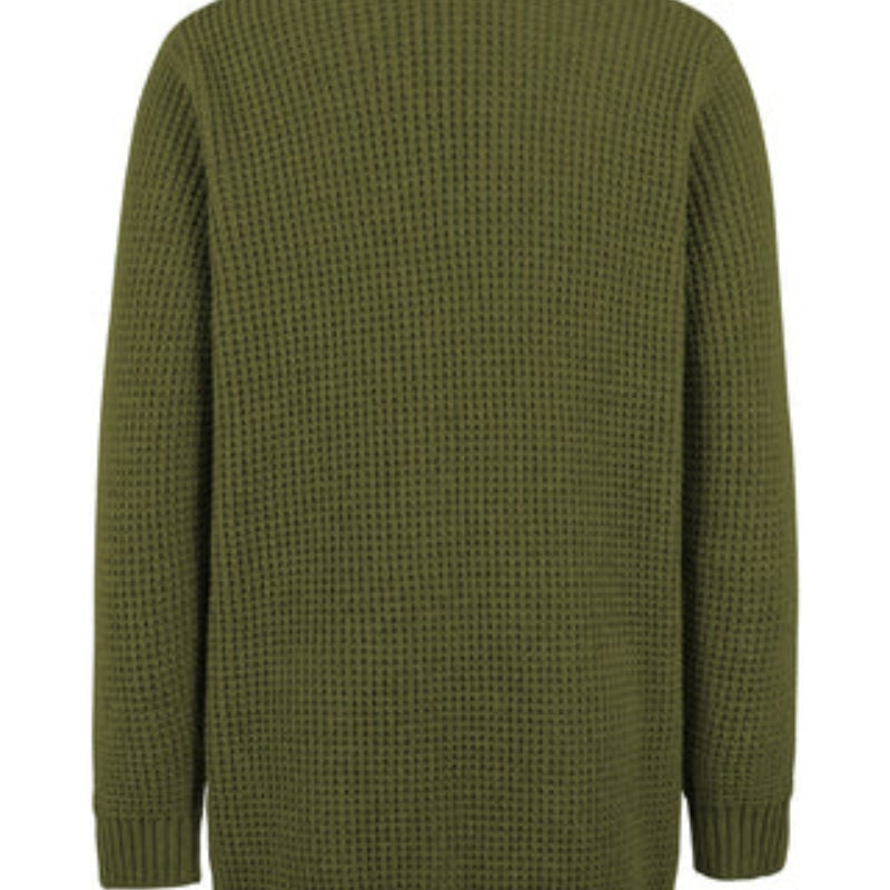 Silke – Vorne offener Langarm Strickjacke mit Taschen und lockerer Passform