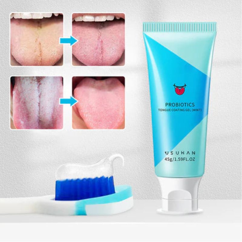 PureBreathe – Zungenpflegegel mit Bürste für dauerhaft frischen Atem