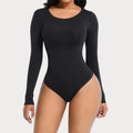 Elina – Slim Fit Langarm Bodysuit mit Rundhalsausschnitt und Bauch weg Entwerfen