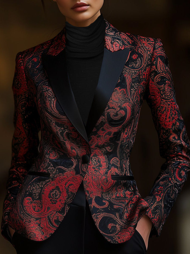 Clara – Stylischer Langarm Blazer mit Reverskragen und Taschen