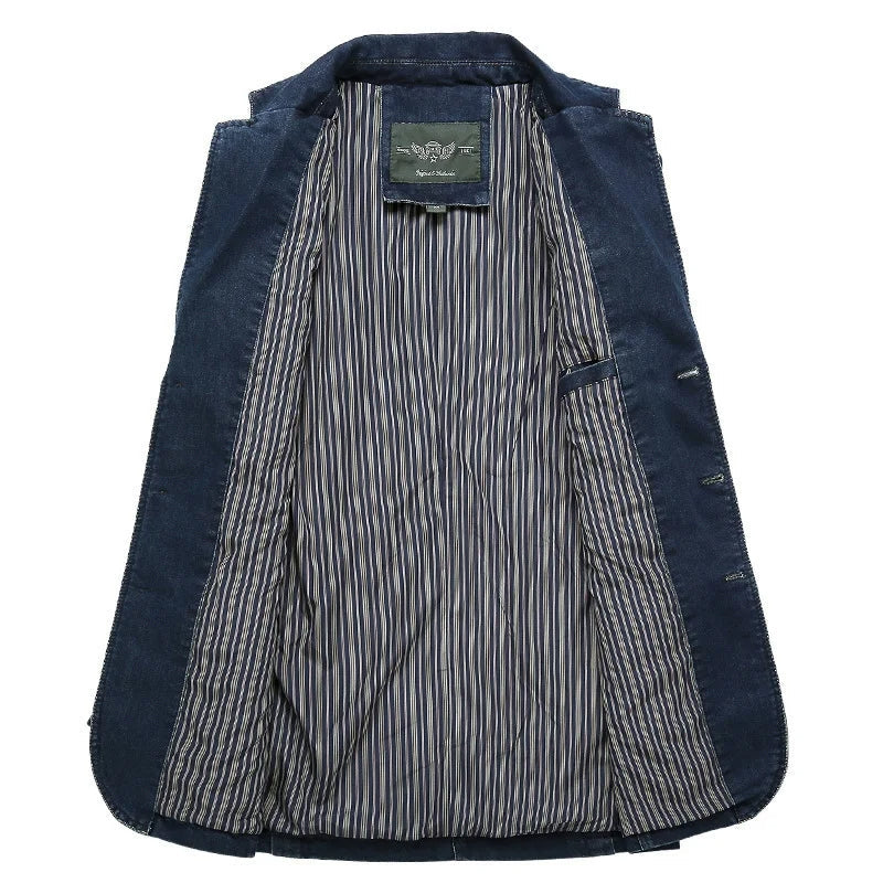 Yannik – Lässige Langarmjacke mit Reverskragen und Knopfverschluss