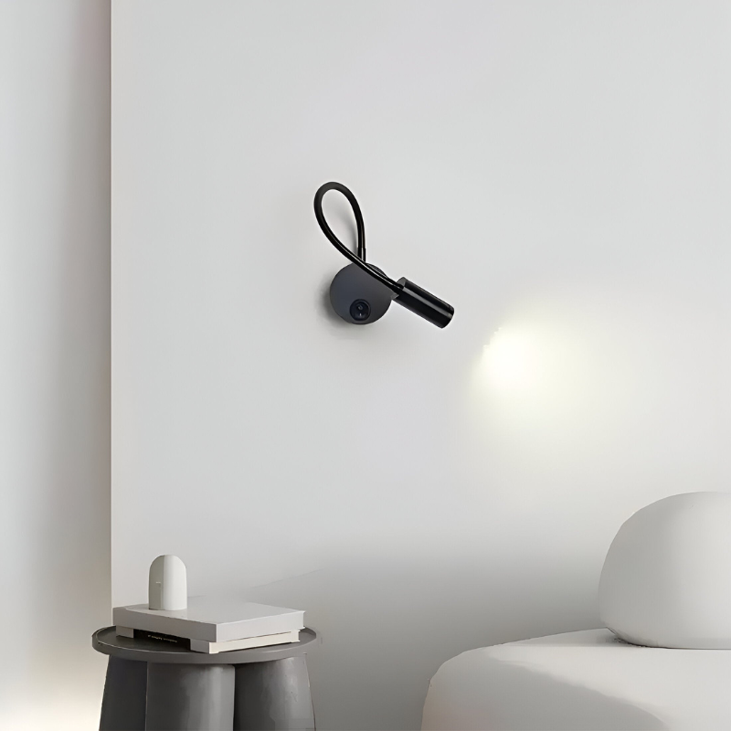 FlexiGlow – Moderne LED Nachttischlampe mit flexiblem Schwanenhals und 360° Drehung