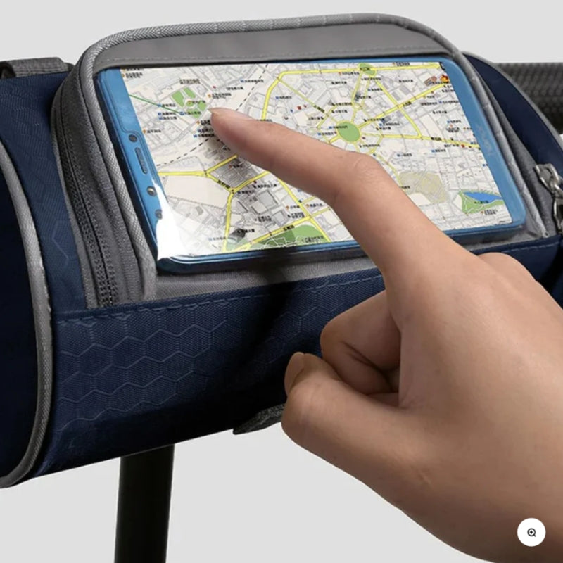 EasyRide – Wasserdichte Fahrradtasche mit Touchscreen Fenster und sicherer Telefonhalterung