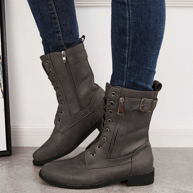 Belinda – Bequeme rutschfeste Schuhe mit seitlichem Reißverschluss