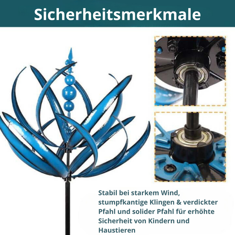SkySpin - Dekorative Wetterfahne für den Garten mit einzigartiger Richtungsanzeige