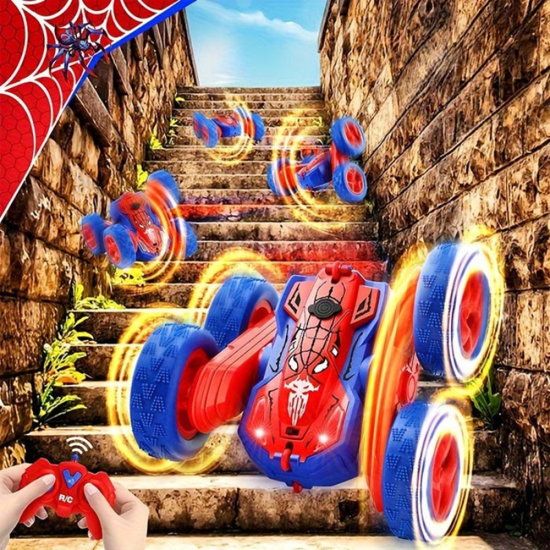 RollRage – 360° ferngesteuertes Stuntauto mit LED und beidseitig rollenden Seiten