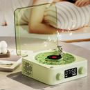 VinylAura – Vinyl Lautsprecher mit rotierendem Plattenspieler und RGB Licht