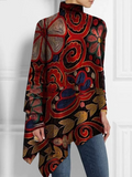 Emilia – Modische Lockere Passform Rollkragenbluse mit langen Ärmeln