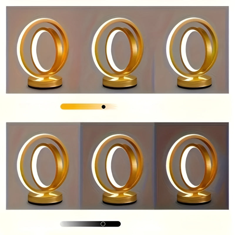 LuxeVision - Moderne dimmbare Tischleuchte mit einzigartigem Design und USB Anschluss