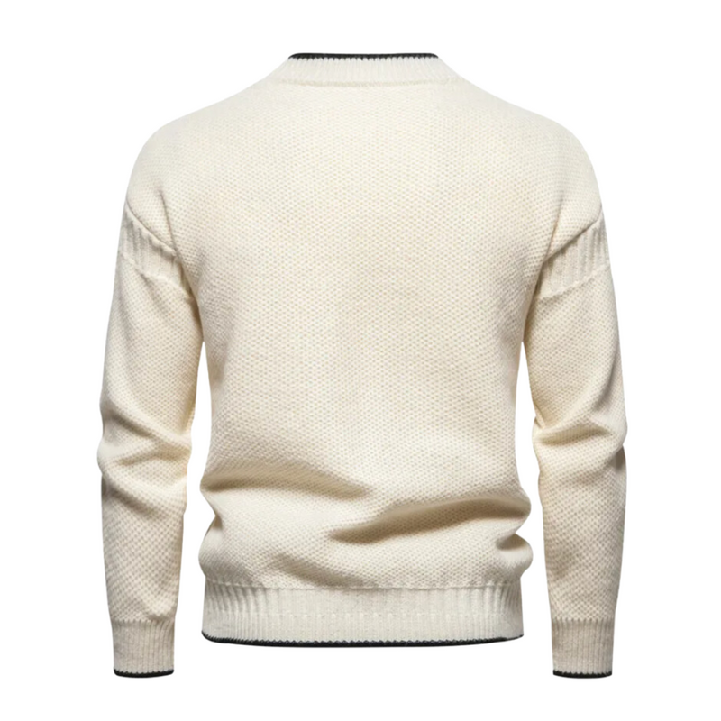 Lukas - Warmer Langärmelig Rundhalsausschnitt Strickpullover