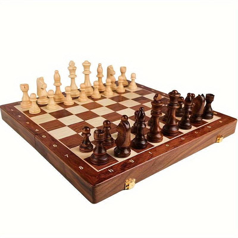 MindKing – Klassisches Schachspiel mit Klappbrett und zusätzlichen Damen