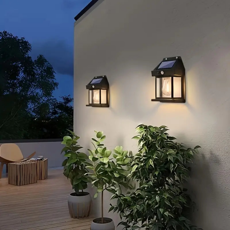 SunLume - Außenwandleuchte mit Bewegungssensor mit ultrahellen LED und wasserdicht
