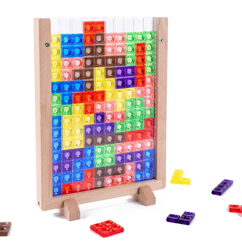 ShapeNest – Kreatives Puzzlebrett mit Block Fitting Herausforderungen für Kinder
