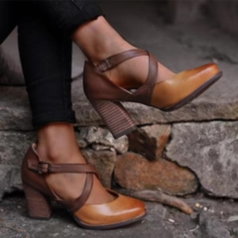 Emma – Elegante rutschfeste Hoher Absatz Sandalen mit verstellbarer Schnalle