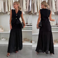 Clara - Elegantes zweiteiliges Set mit tailliertem Oberteil und fließendem Rock für einen modernen Look