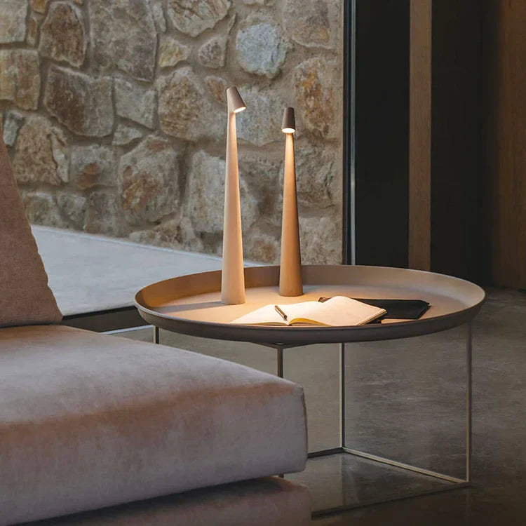 AuraLite - Moderne wiederaufladbare LED Tischlampe mit Berührungssensor für einfache Steuerung