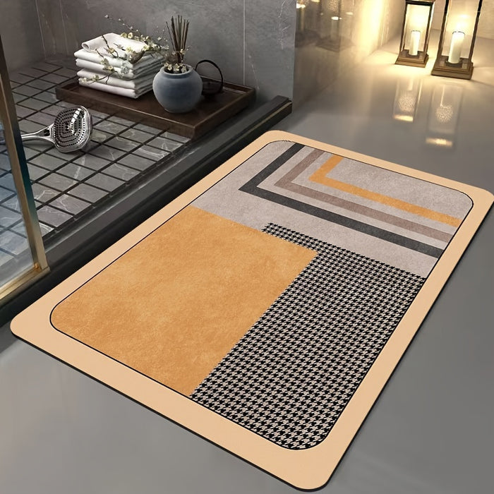 DryPerch – Schlanke rechteckige Badematte mit Anti Rutsch Basisdesign