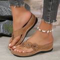 Miray – Leichte Blumendesign Sandalen mit Dicke rutschfeste Sohle