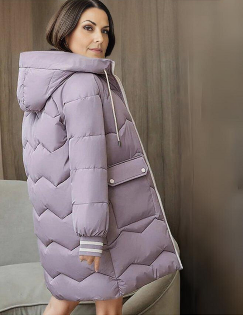 Luisa - Warmer Langärmelig Kapuze Mantel Mit Tiefen Taschen