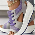 Christine – Orthopädische muffin sandalen mit offener zehenpartie und slip on design