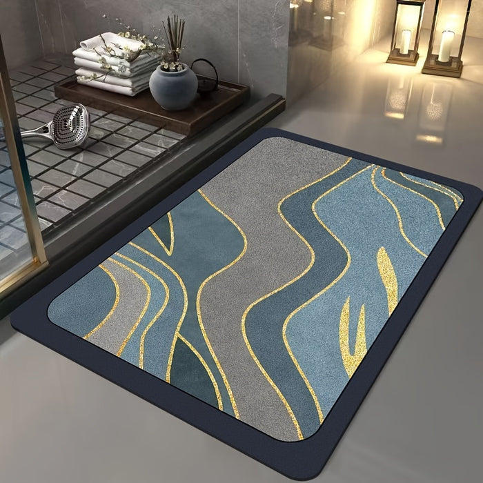 DryPerch – Schlanke rechteckige Badematte mit Anti Rutsch Basisdesign