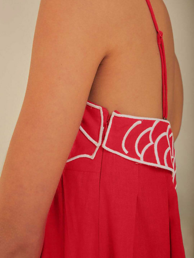 Dalia – Maxikleid mit asymmetrischem Schnitt und locker fallender Passform