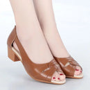 Anna – Leichte rutschfeste Sandalen mit Absatz und offenem Zehenbereich