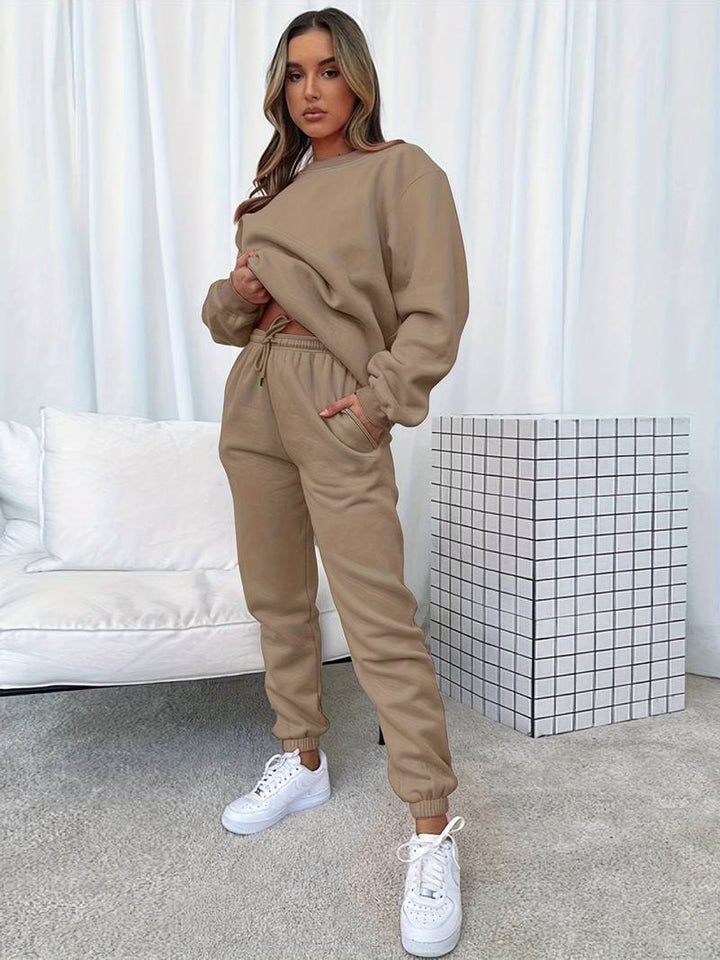 Clara - Langärmelig Top Und Hosen Zweiteiliges Set