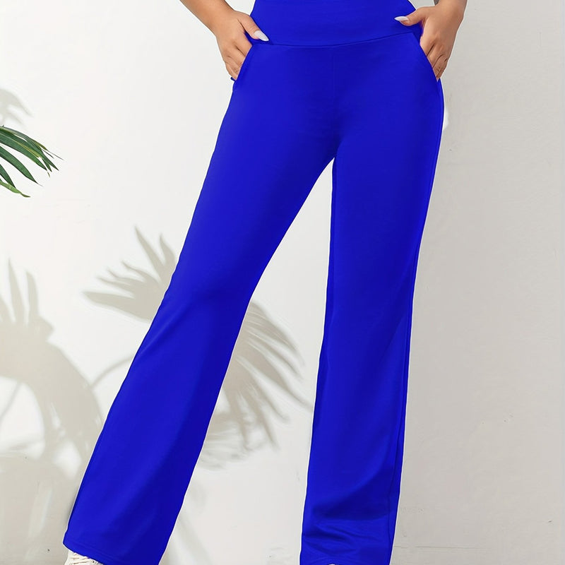 Moana – Hose mit weitem Bein hohem Bund und Seitentaschen