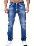 Dylan – Jeans mit Reißverschluss mit Fünf Tasche-Design und Kontrastnähten