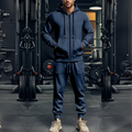 Romeo –Zweiteiliges Set mit Reißverschluss Kapuzenpullover und Kordelzughose