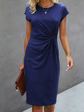 Simone - Stylisches figurbetontes Kleid mit Rundhalsausschnitt