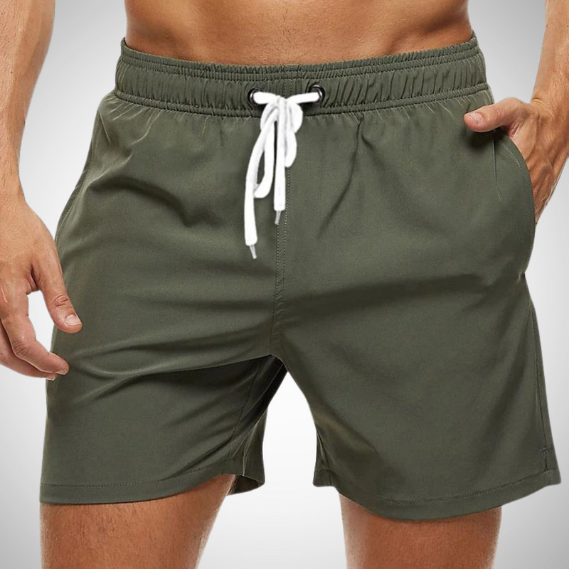 Walter – Leichte Kurze Hosen mit Kordelzug elastischem Bund und Taschen