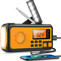 SafeSignal - Tragbares Notfallradio mit LED Taschenlampe Powerbank und Solaraufladung