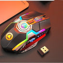ZenFlick – Kabellose RGB Gaming Maus mit leisen Klicks und wiederaufladbarem Akku