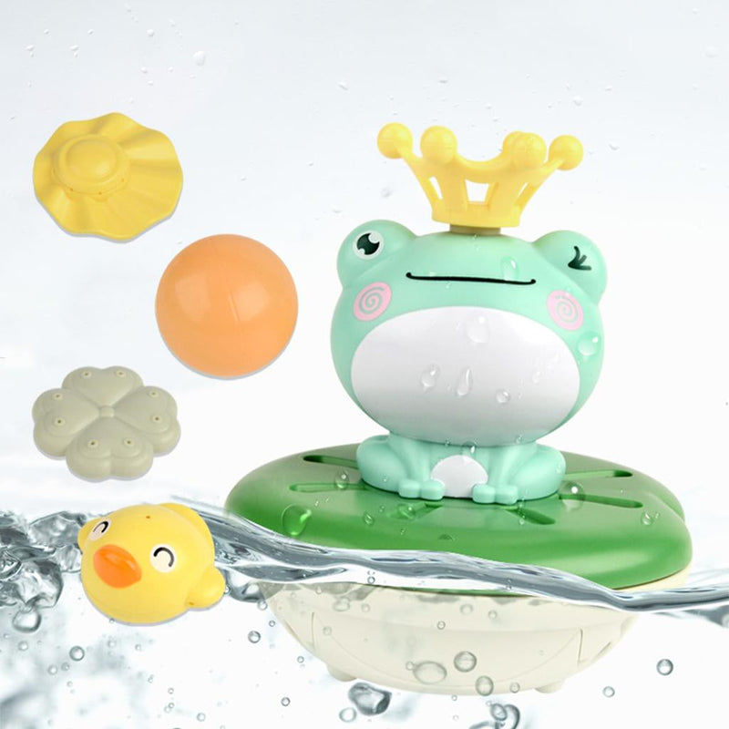 TubTales – Lustiges Frosch Brunnenspielzeug mit sprühendem Wasser für interaktive Badezeit