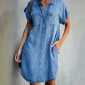 DenimChic - Vielseitiges Hemdkleid