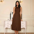Anna - Elegantes Hemdkleid mit Knöpfen und Seitentaschen für einen raffinierten Look