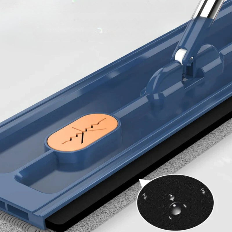 CleanEase - 3 in 1 großer Flachmopp mit rotierendem Kopf für effiziente Reinigung