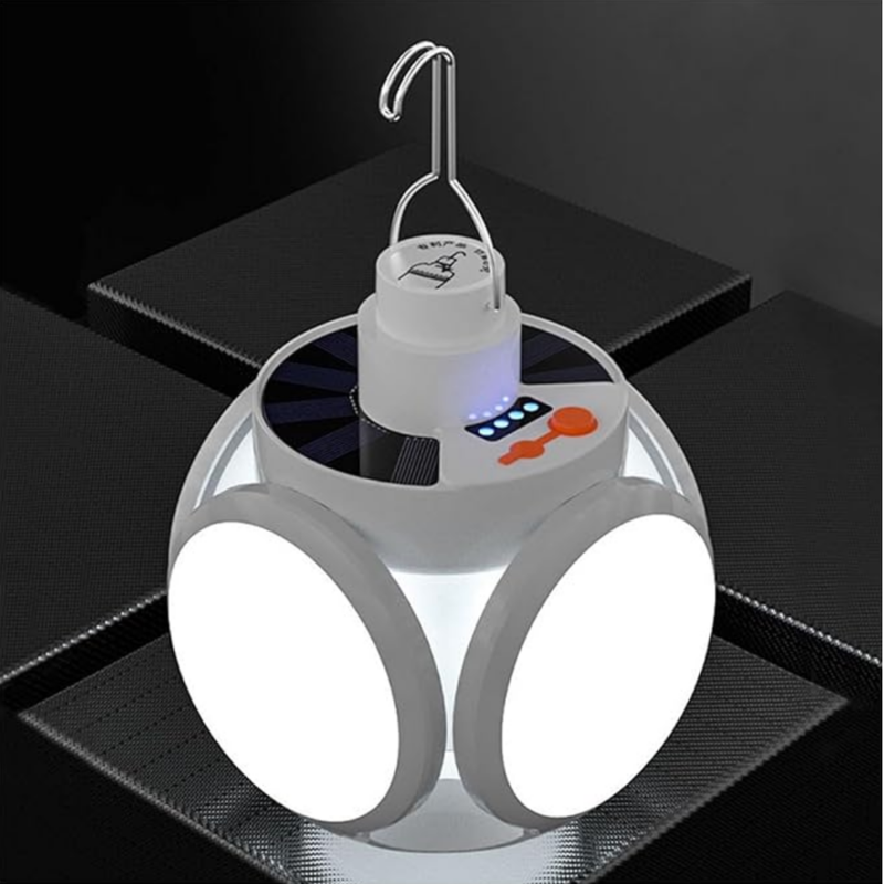 SolarGlow - Solarbetriebene Außenlampe mit USB Aufladung für zuverlässige Beleuchtung