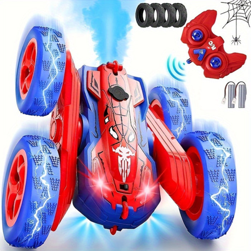 RollRage – 360° ferngesteuertes Stuntauto mit LED und beidseitig rollenden Seiten